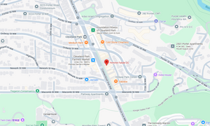 Map showing the location of Femme Fatale DC at Cleveland Park, Washington, DC, where Five Thirty PM Candle Co® products are available in store.